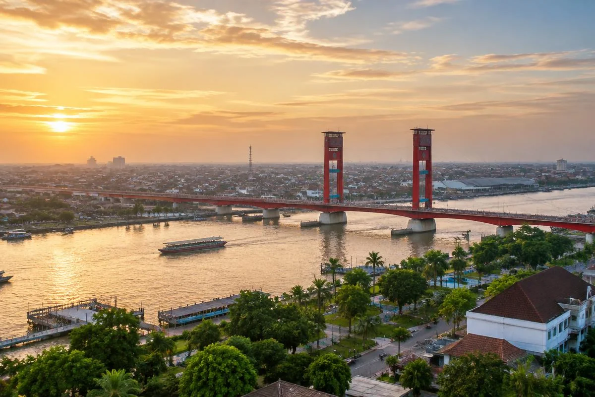 Pemandangan kota Palembang